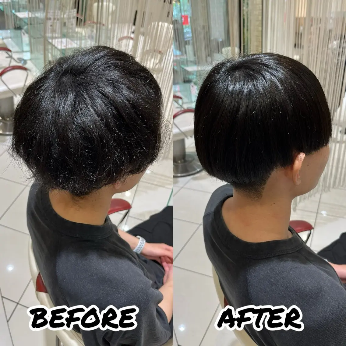ショート メンズ カット 縮毛矯正 トリートメント 髪質改善美容師 鈴木のヘアスタイル