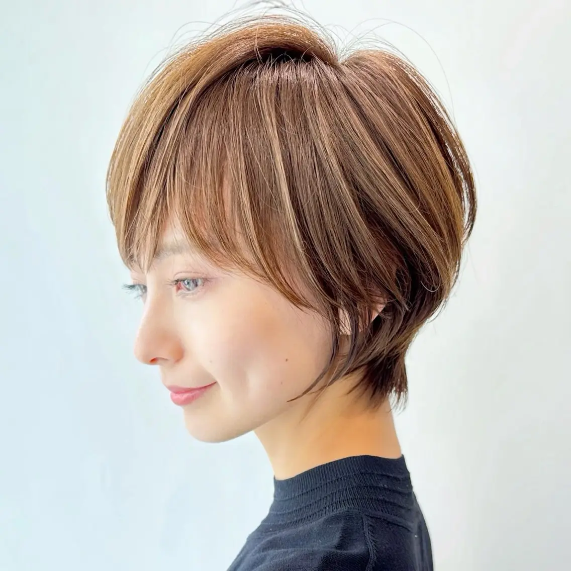 ショート カット ヘアカラー 朝ラクが続くショート /銀座/若狭真央のヘアスタイル