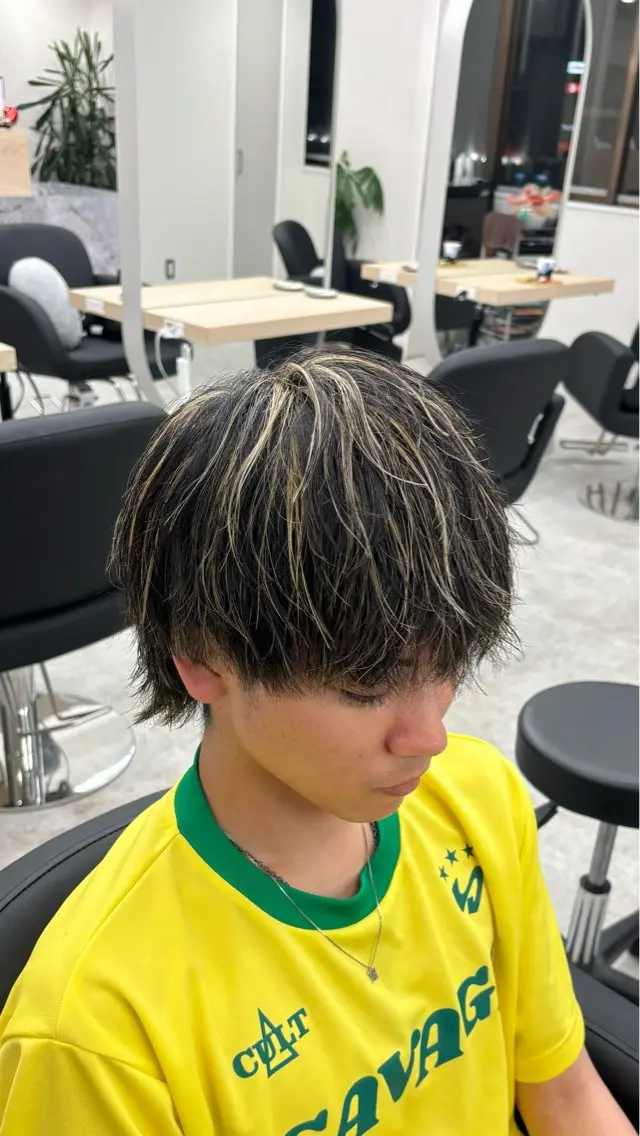 【minimo限定価格‼️】メンズハイライト⚡️×ハイクオリティカット✂️の写真
