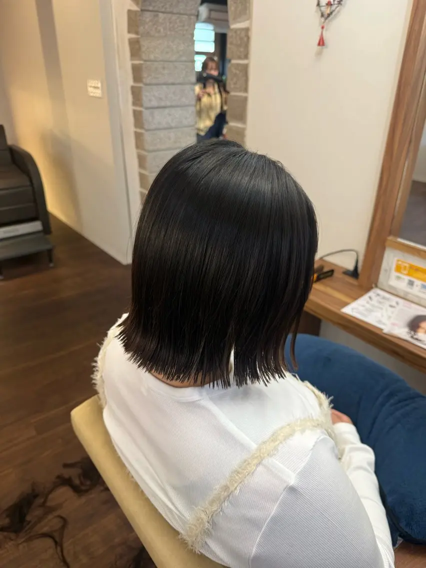 ミディアム ボブ ルシードスタイル プルス　池本海月のヘアスタイル