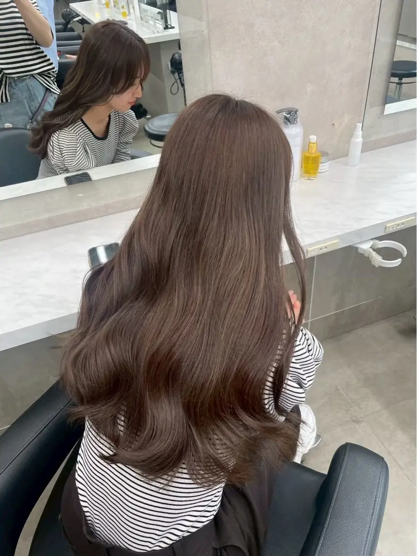 ロング カラー ヘアカラー mao⭐️ 透明感カラー‎⭐️のヘアスタイル