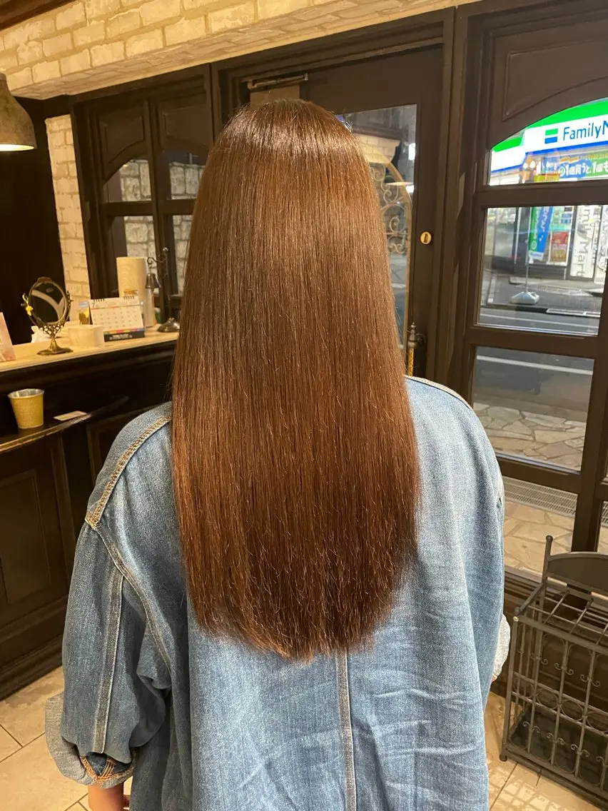 ロング カラー ヘアカラー トリートメント ヘアセット Cloe中野 京坂 珠輝のヘアスタイル