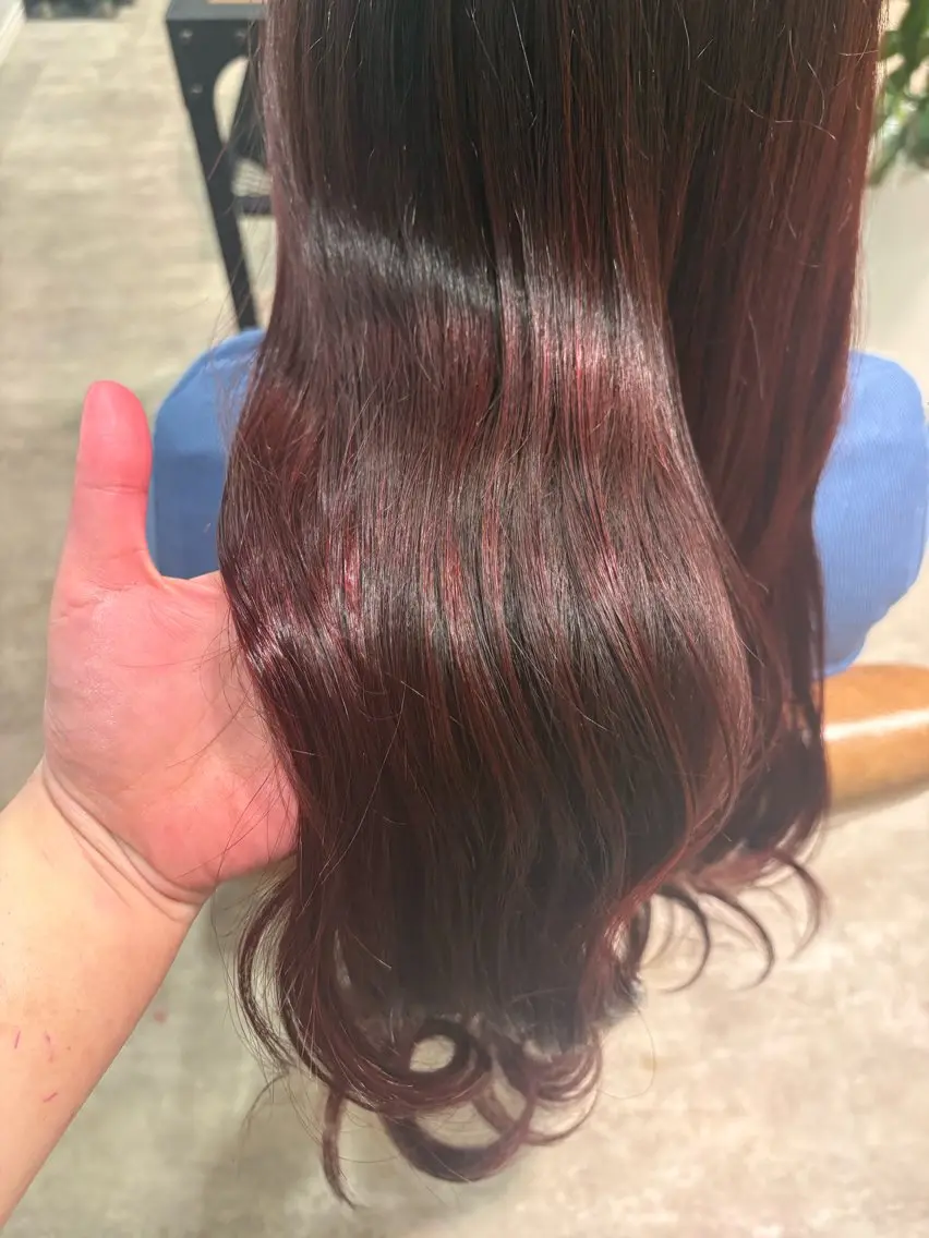 ロング カラー ヘアカラー 佐伯 美麗のヘアスタイル