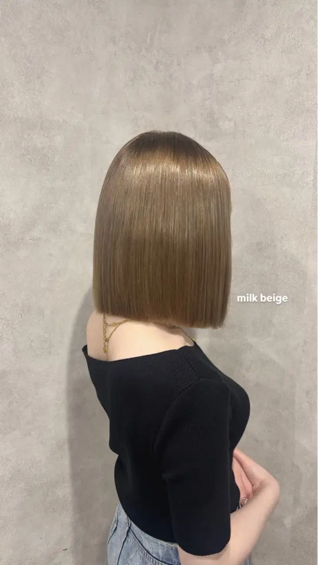 ミディアム ヘアカラー unchouchou kanonのヘアスタイル