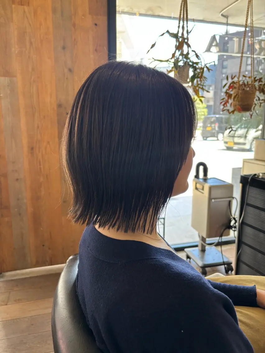 ミディアム カット ヘアカラー FERIA池田 石田較貴のヘアスタイル