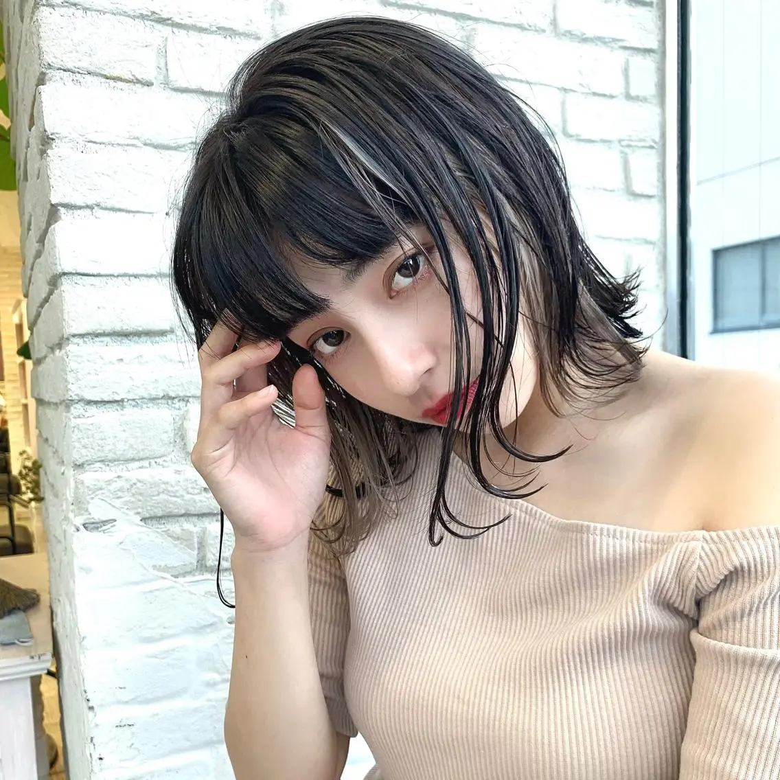 ミディアム ボブ 似合わせカット ボブ/くびれボブ/ 髪質改善/Ru-kaのヘアスタイル