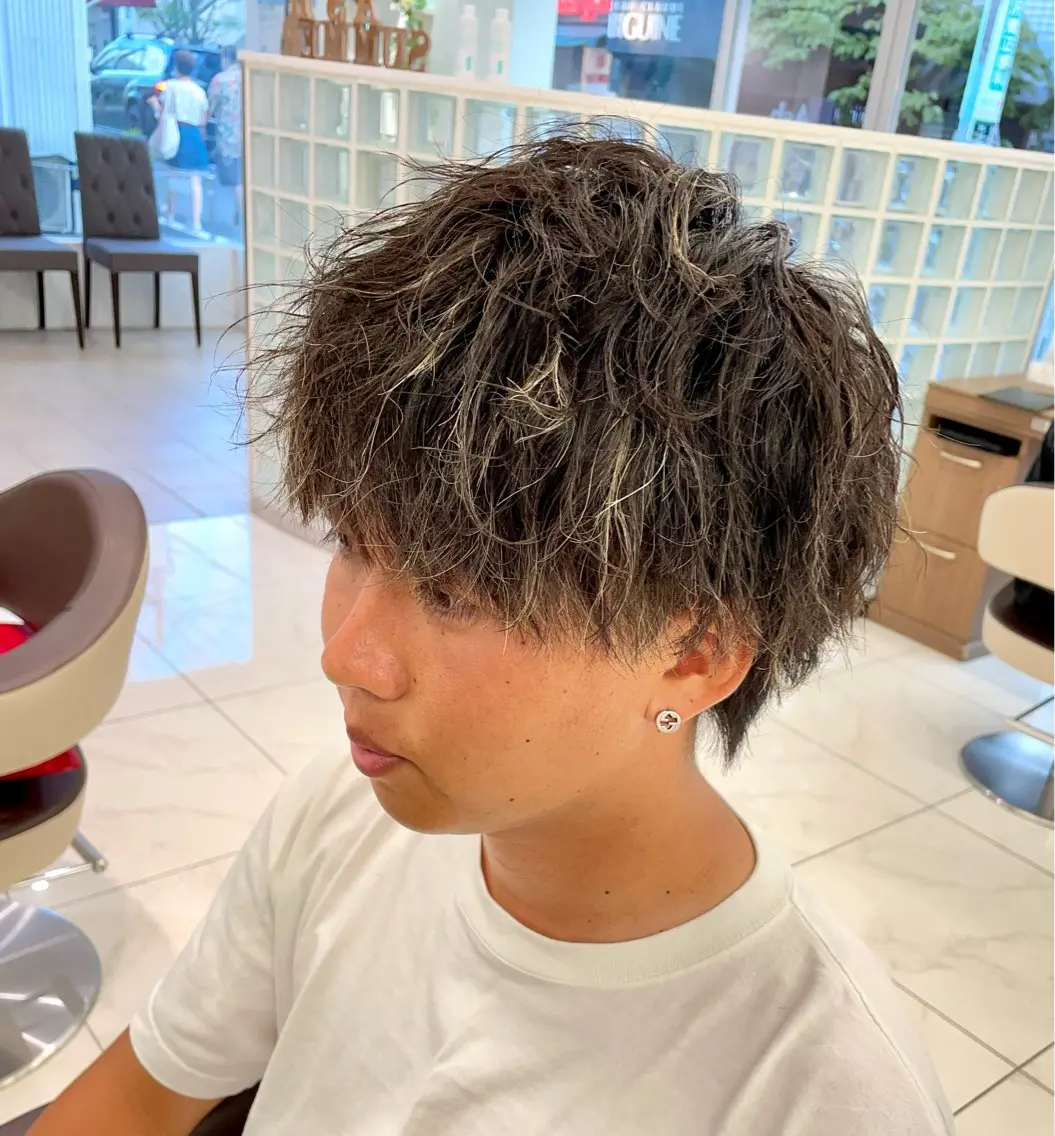 カラー パーマ メンズ カット ヘアカラー パーマ 【メンズ特化】 池田大成✂︎のヘアスタイル