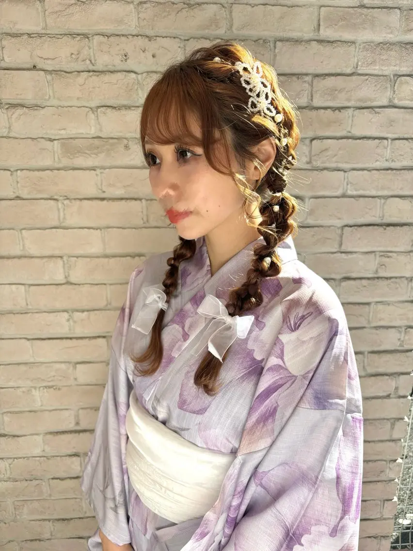 ヘアアレンジ ゆるふわパーマ🌼 アレンジ🌼リョウカのヘアスタイル