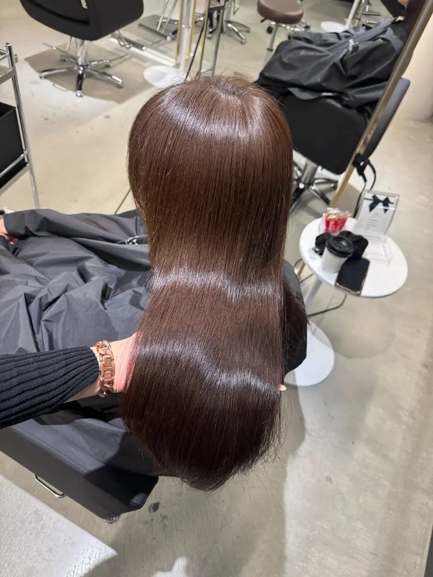 ロング カラー アッシュ ベージュカラー ヘアカラー 髪質改善🫧 カラー特化/Hinaのヘアスタイル