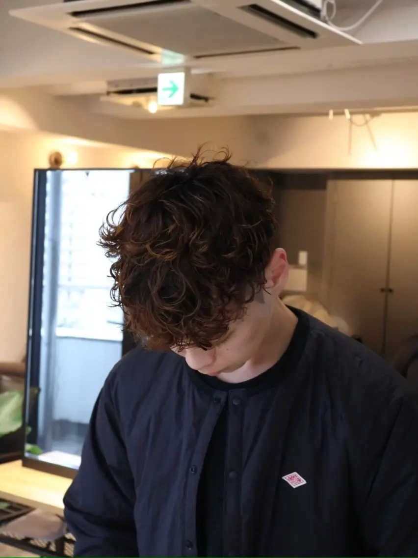 ショート メンズパーマ梅田 ・川副史晶のヘアスタイル