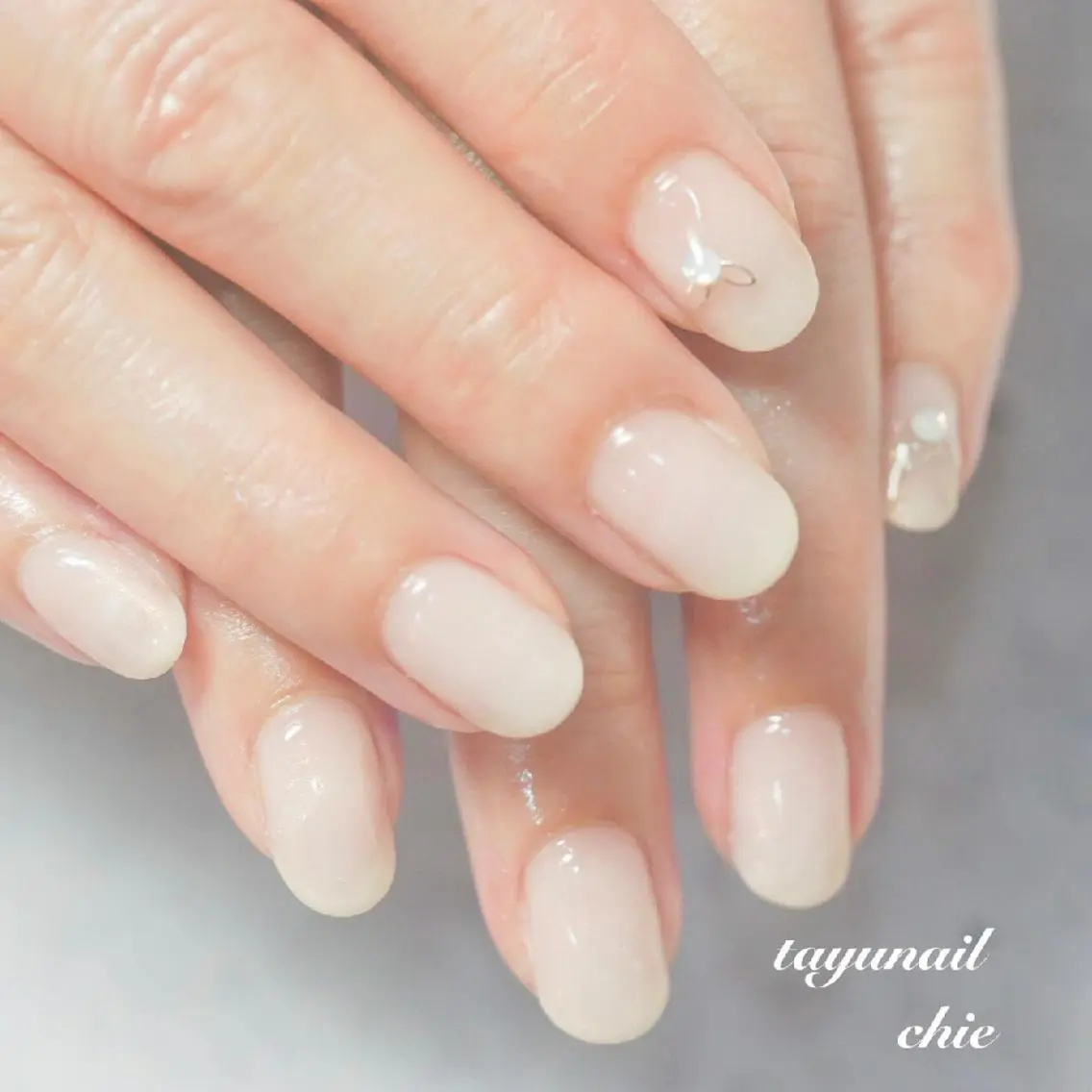 ネイル ブルー ジェルネイル パラジェル 春ネイル ネイルサロン 【たゆnail】のネイルデザイン