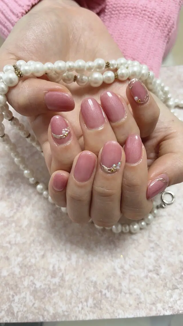 ネイル アートネイル ミラーネイル ワンカラーネイル Will nail salonのネイルデザイン