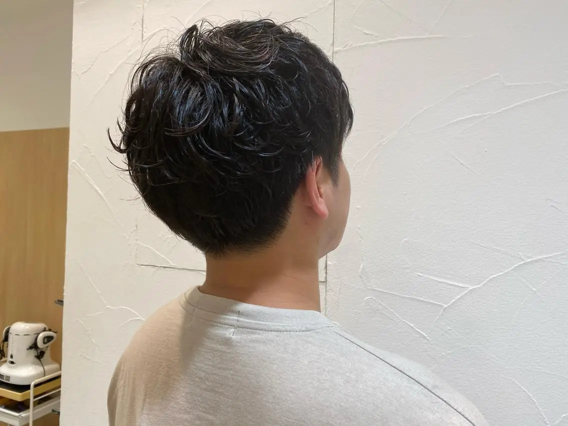 メンズ カット パーマ Ash中目黒 森田みなみのヘアスタイル