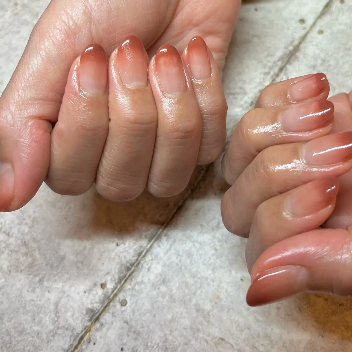 ハンドカラーグラデーションの写真