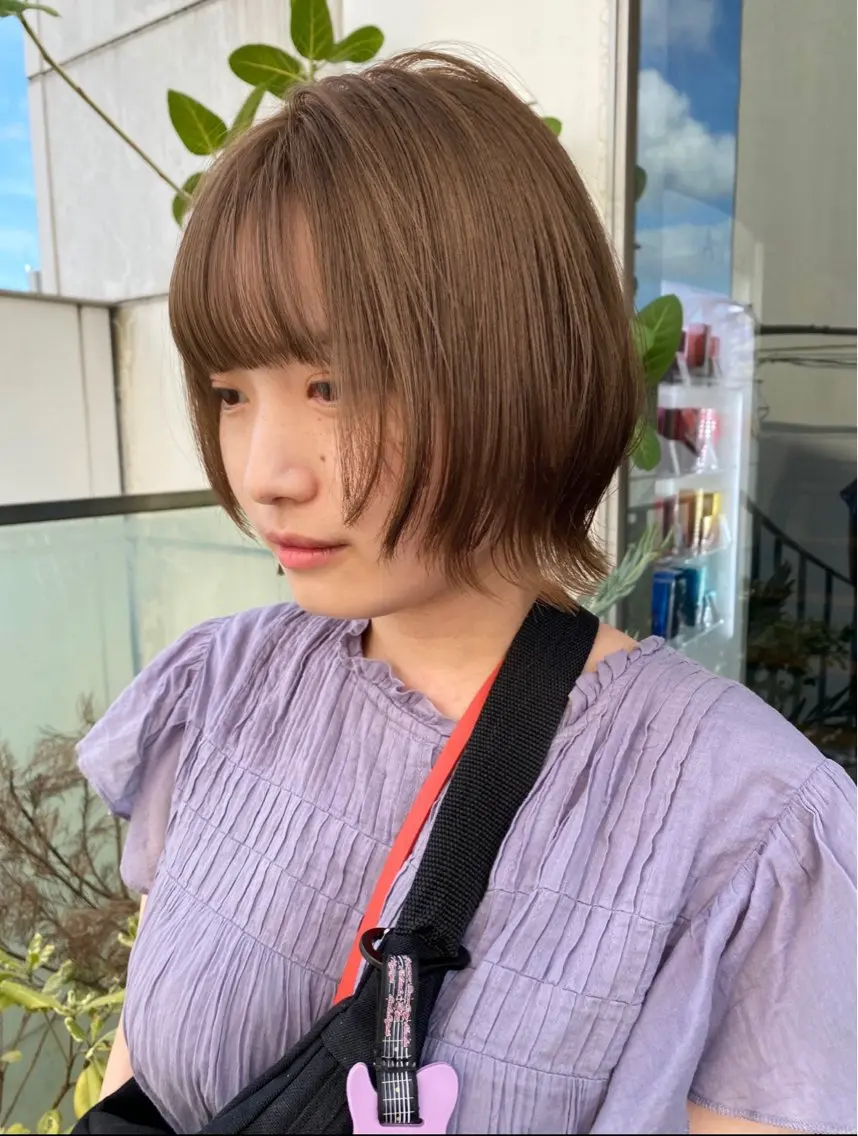 ショート カラー ヘアアレンジ ボブ ウルフカット カット トリートメント ヘッドスパ ヘアセット 押切 響　のヘアスタイル