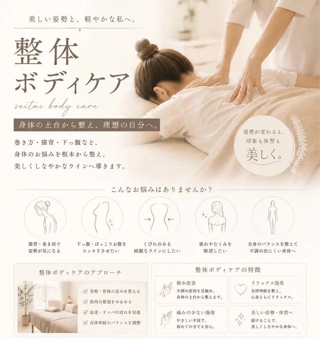 整体ボディケアの写真
