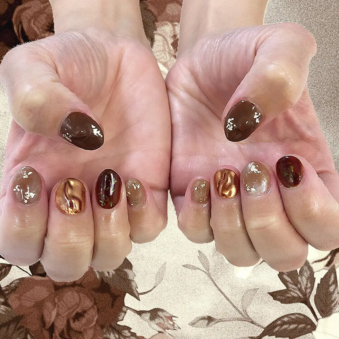 ネイル アートネイル 持ち込み ニュアンスネイル ハンドネイル フットネイル mi chiのネイルデザイン