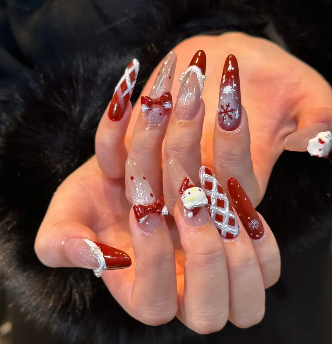 ネイル アートネイル オーロラネイル チークネイル 長さ出し フットネイル ハンドネイル Blossom nail_研修のネイルデザイン
