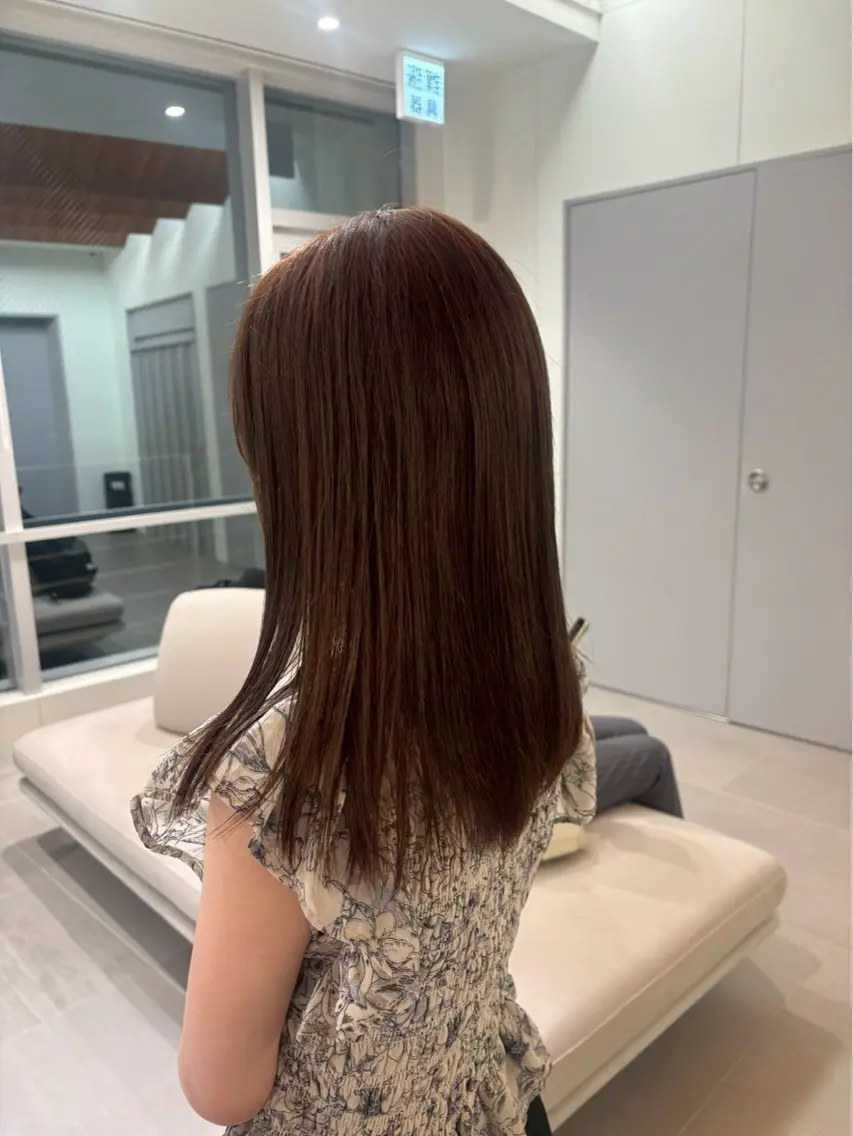 ロング カラー ヘアカラー トリートメント あやか🩰 カラーモデル/栄のヘアスタイル