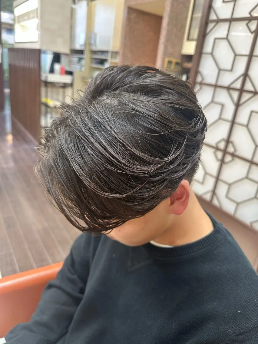 ショート カラー パーマ メンズ メンズパーマ ニュアンスパーマ カット パーマ 成田No.1 メンズヘア/清和武虎のヘアスタイル