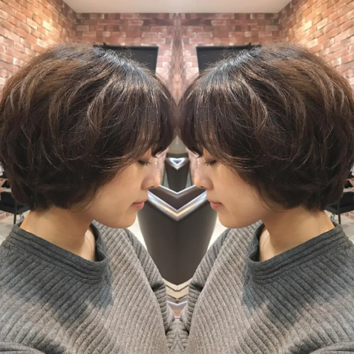 ショート パーマ 重政 和樹のヘアスタイル