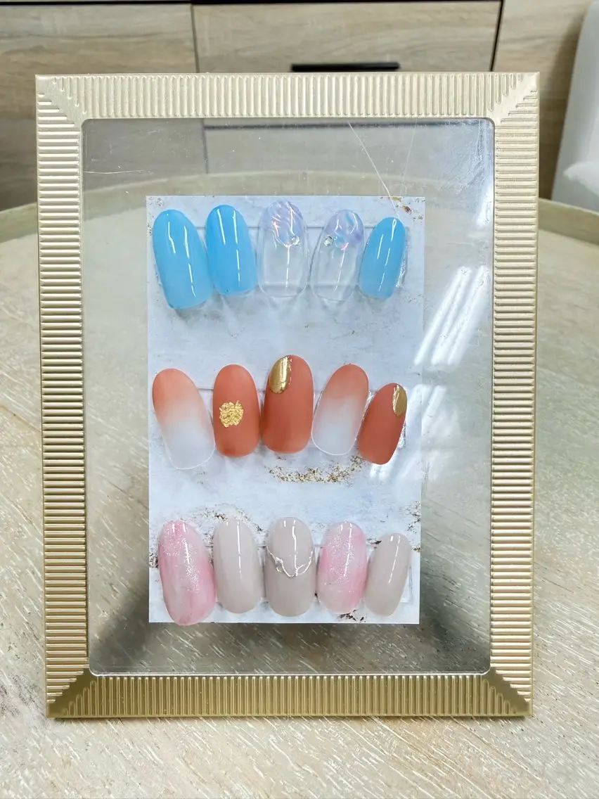 ジェルデザイン+ドライケア付(オフあり) 120分 2,000円の写真