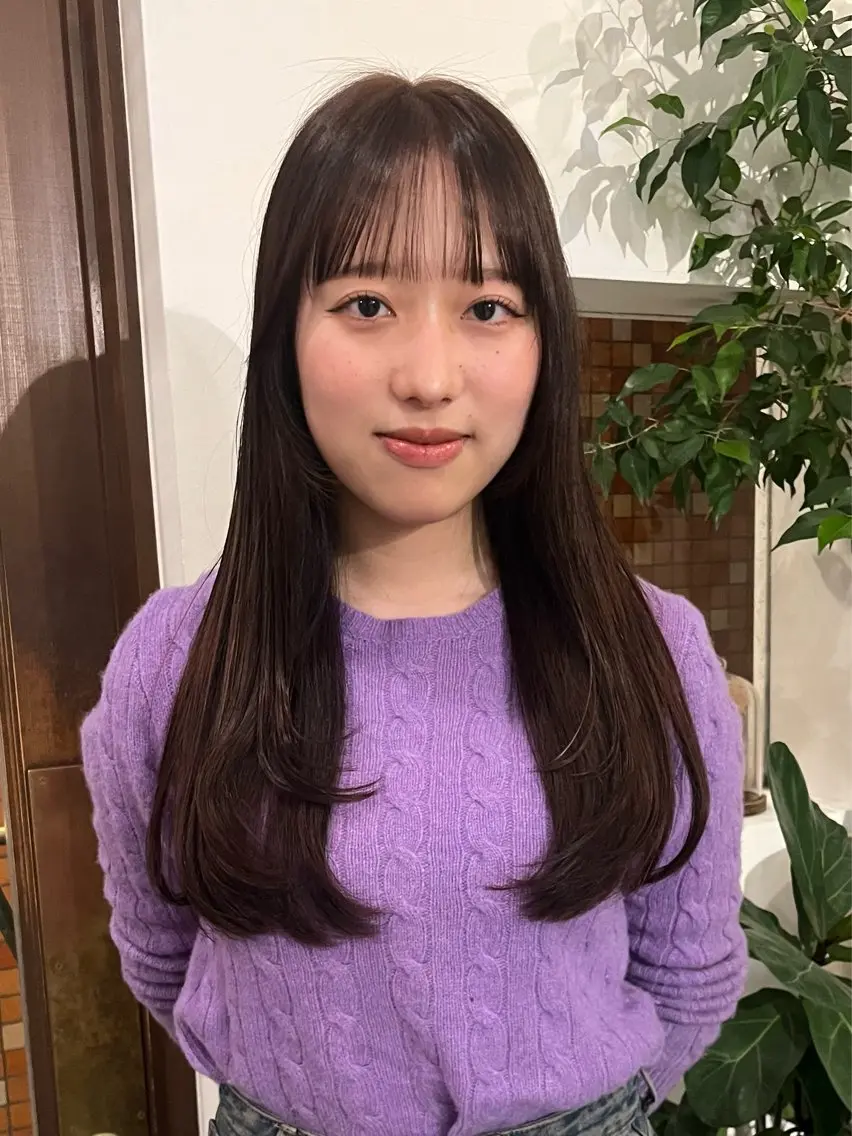 ロング 柴田 さくら/パーマモデルのヘアスタイル