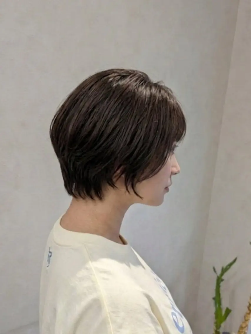 ショート 顔周りカット ショートヘア 小顔カット カット ヘアカラー トリートメント りょう 【博多/ショート】のヘアスタイル