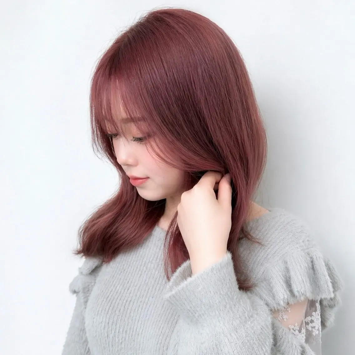 艶髪ハイトーンメニュー💎ケアブリーチダブルカラー+骨格補正カット+質感再生トリートメントの写真