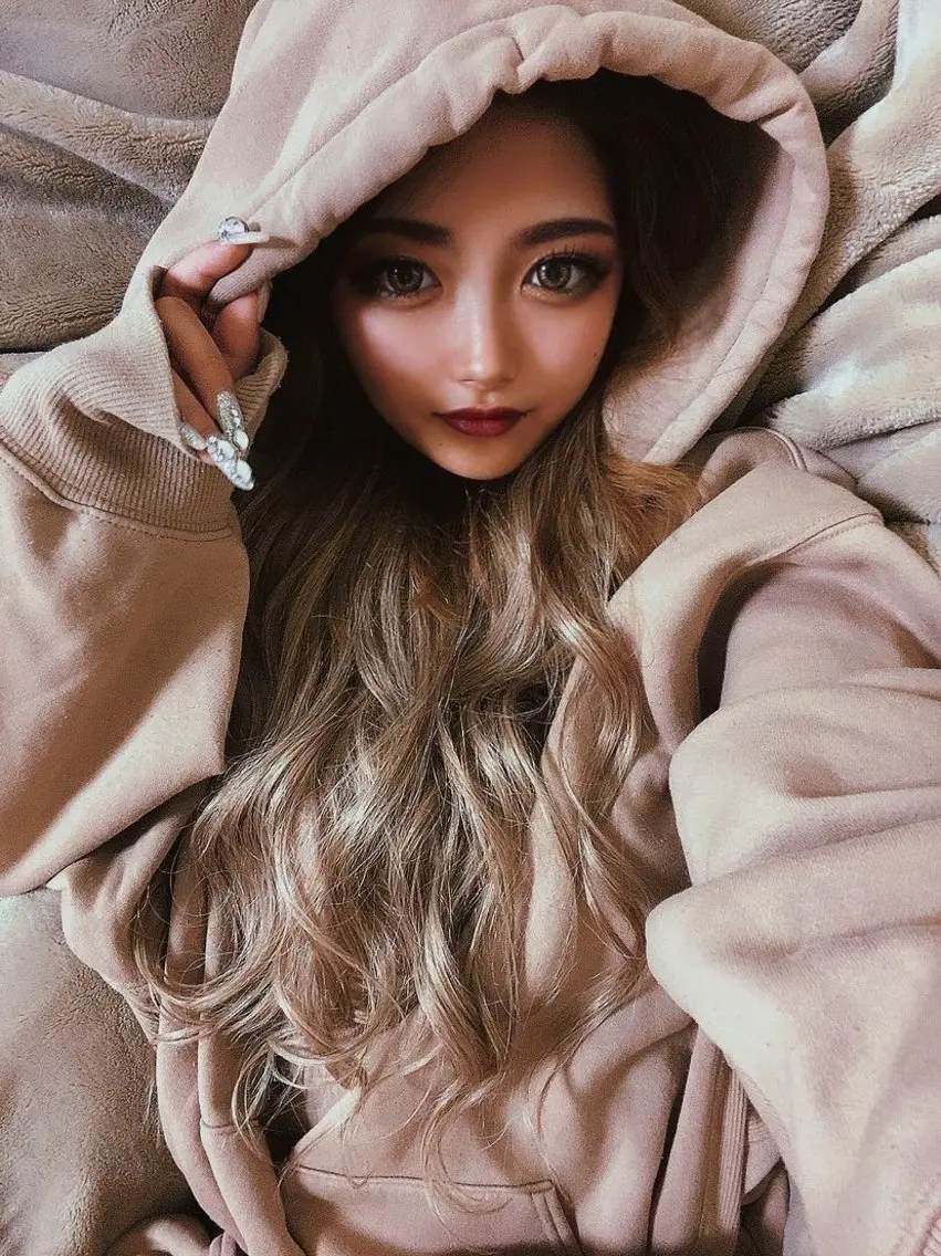 ロング RIN シールエクステのヘアスタイル