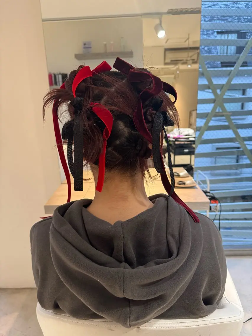 ミディアム ヘアアレンジ ヘアセット 絶対カワイイ保証💕 カワノチヒロのヘアスタイル