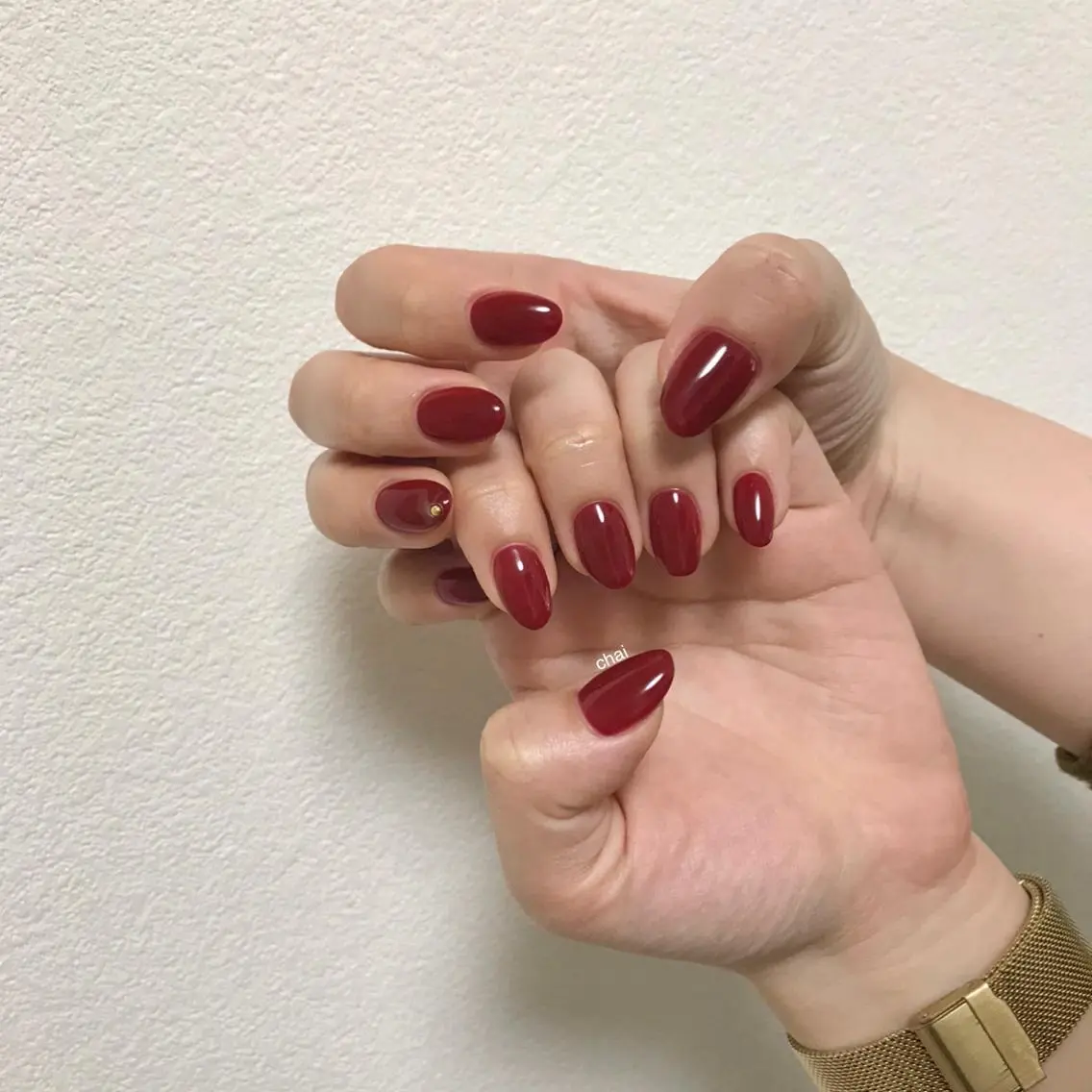 ネイル ストーンネイル ハンドネイル chai nail _ai📍鶴橋/桃谷のネイルデザイン
