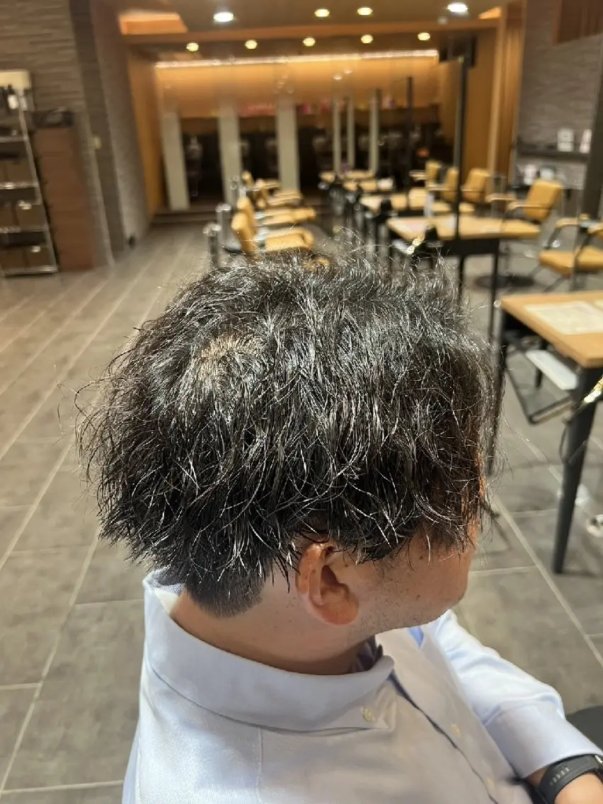 パーマ メンズ 羽田野 紗可のヘアスタイル