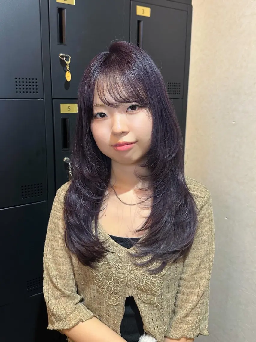ロング レイヤーカット 【naitre】 sakuraのヘアスタイル