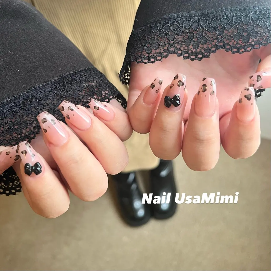 ネイル アニマル柄 ハンドネイル Nail Usa Mimi ASAKOのネイルデザイン