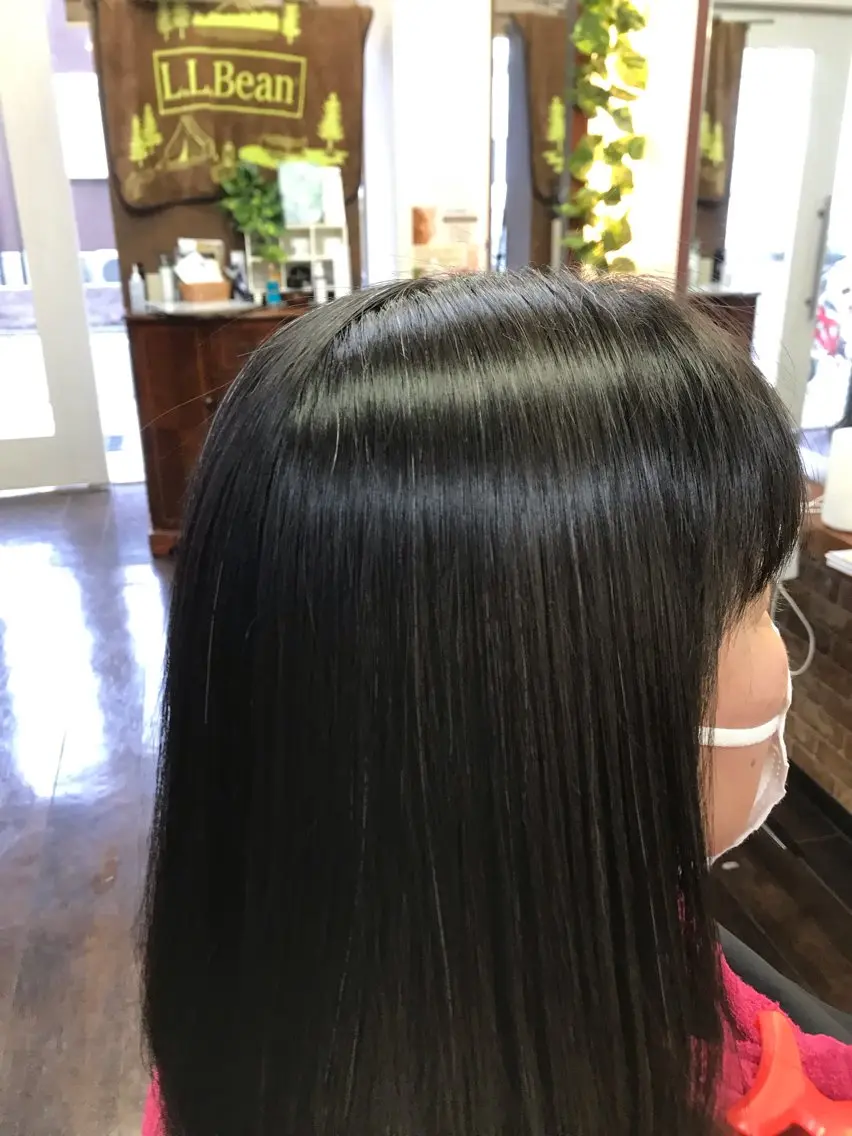 セミロング パーマ カット 縮毛矯正 トリートメント 桧山 真のヘアスタイル