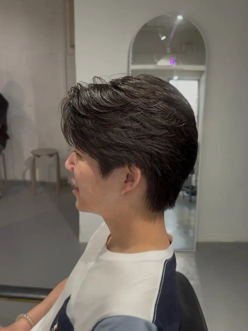 ショート パーマ メンズ カット パーマ 札幌メンズ専門 星雅哉のヘアスタイル