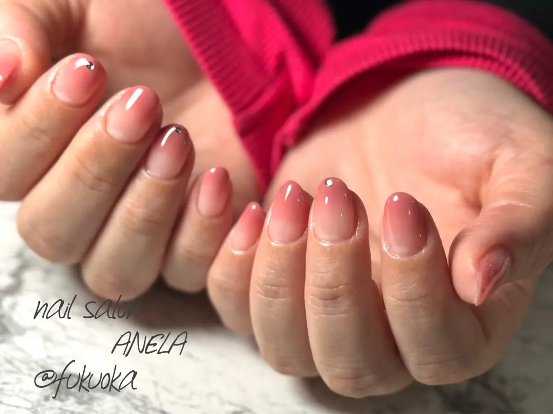 ネイル ピンク nail salon ANELA mayaのネイルデザイン
