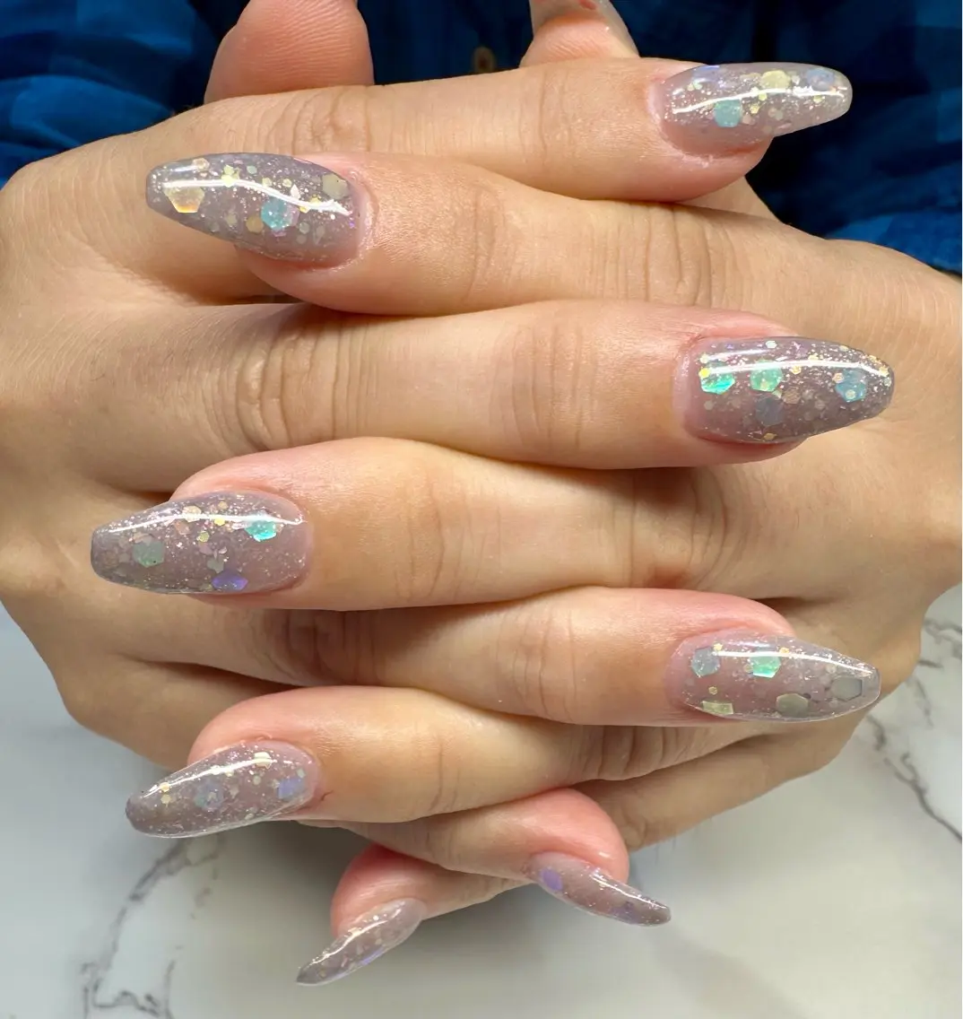 ネイル キラキラネイル ラメ(グリッター) マグネットネイル ミラーネイル ニュアンスネイル Mai’s nailのネイルデザイン