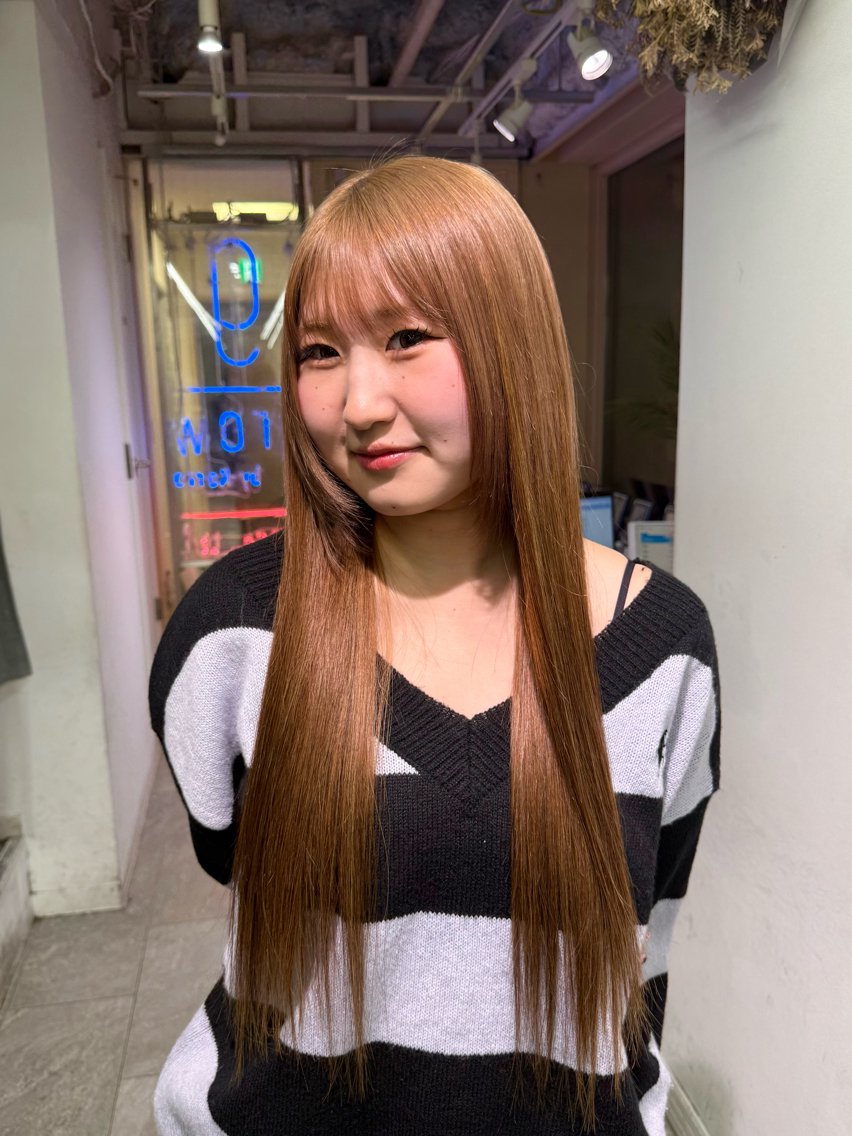ロング エクステ 🩶ハイトーン × プルエク🩶MIWAのヘアスタイル
