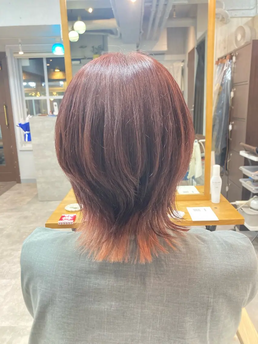ショート 暖色カラー💞 菊地しおんのヘアスタイル