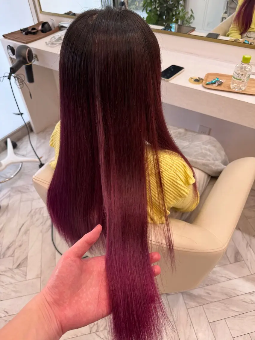 ロング カラー Shun 透明感カラ ー/似合わせカットのヘアスタイル
