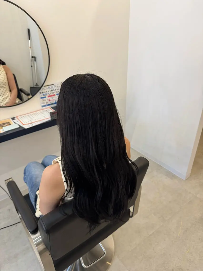 ロング カラー ヘアカラー 中村 葵のヘアスタイル