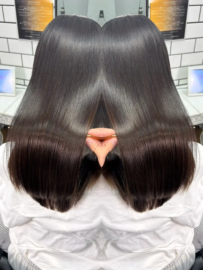 💖【ご褒美ケア】💖カット+最新ケラチンTrでしっとり艶髪に ✨ミニモ限定✨の写真