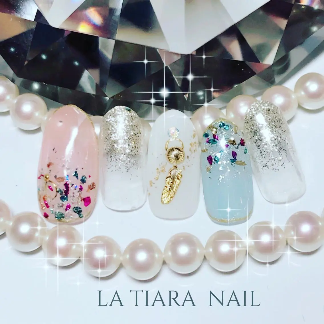 ネイル ハンドネイル Blue bird  nailのネイルデザイン