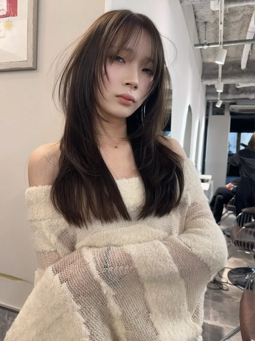 ロング カラー カット ヘアカラー トリートメント 新宿/髪質改善/ レイヤー/サカキのヘアスタイル