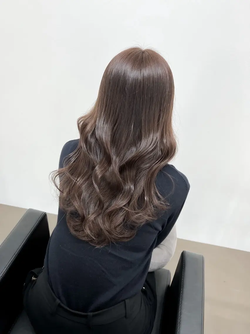 ロング カラー 透明感カラー ダブルカラー 神戸ボブ✂️ ioe三宮/田 伸佳のヘアスタイル