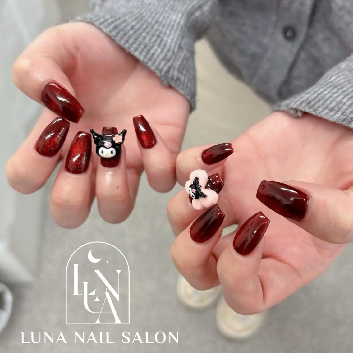 ネイル アートネイル フレンチネイル ジェルネイル ガラスフレンチ 韓国ネイル ハンドネイル ハンドケア LUNA Nail salon💕のネイルデザイン