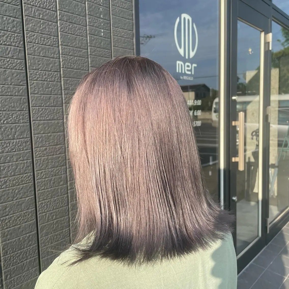 ミディアム カット ヘアカラー 🫧艶髪/ブリーチ 🐳honami🫧のヘアスタイル