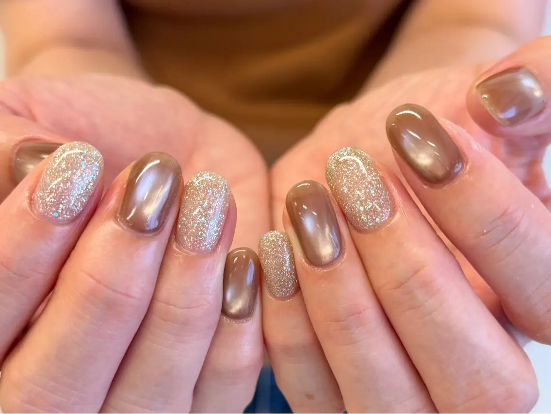 ネイル マグネットネイル ニュアンスネイル ハンドネイル ネイルサロン hotoriのネイルデザイン